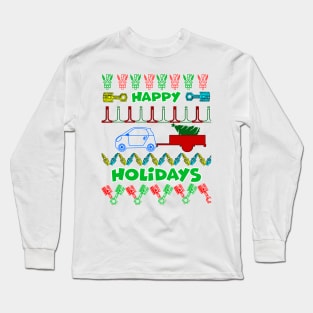 Merry chrismas, car guy, car enthusiast merry chrismas (smart4two) Long Sleeve T-Shirt